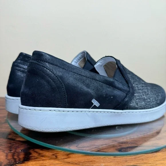 DAVID TATE Valentina Metallic Slip-On Sneaker - Black / Rose Leather - Picture 8 of 15